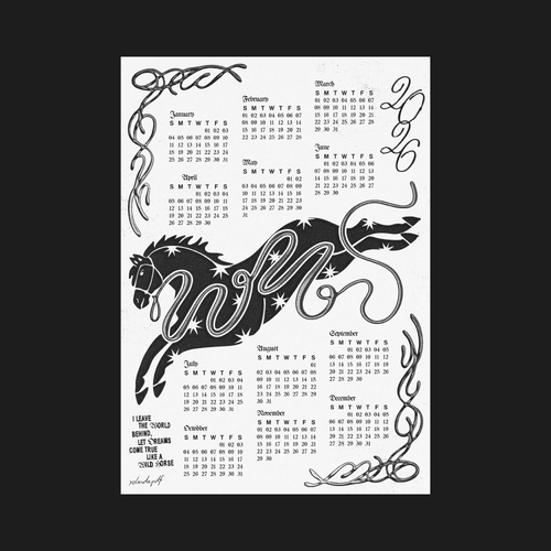 2026 Wild Horse Calendar