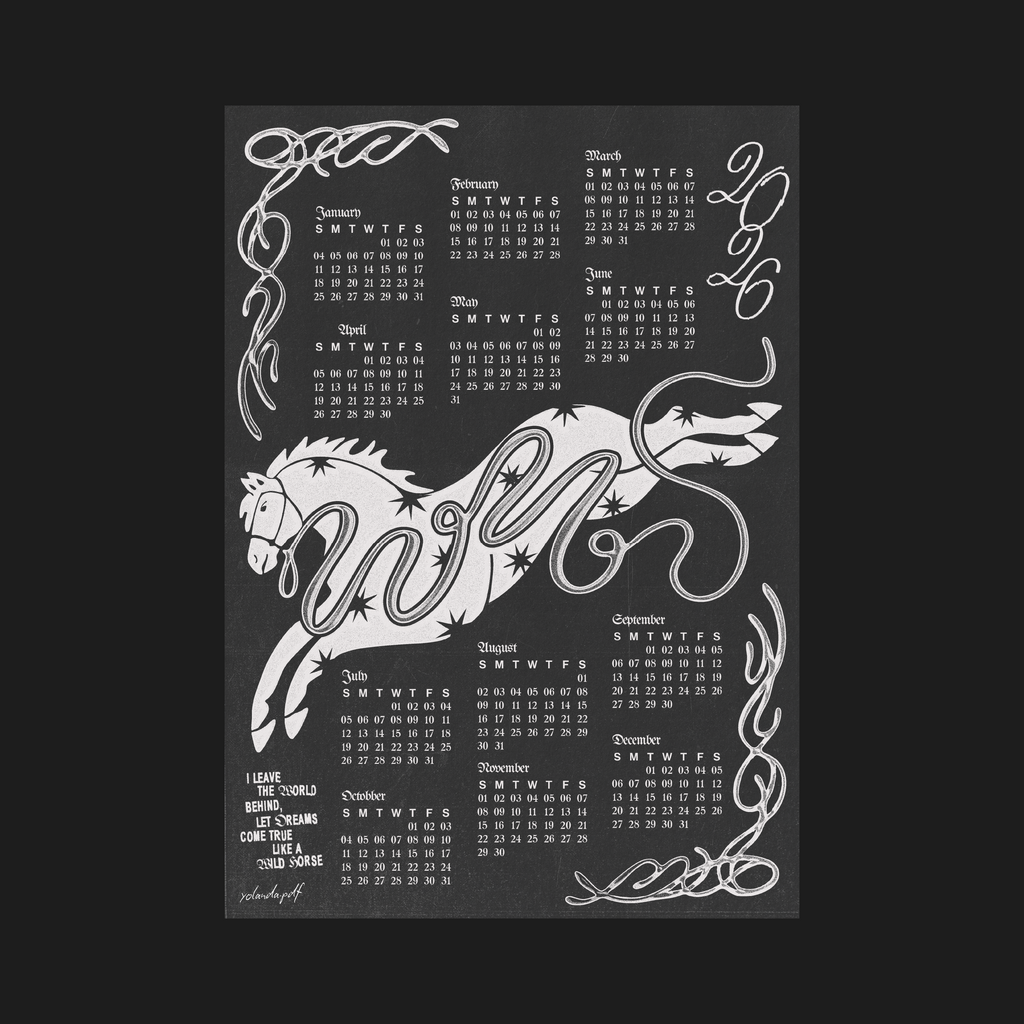 2026 Wild Horse Calendar